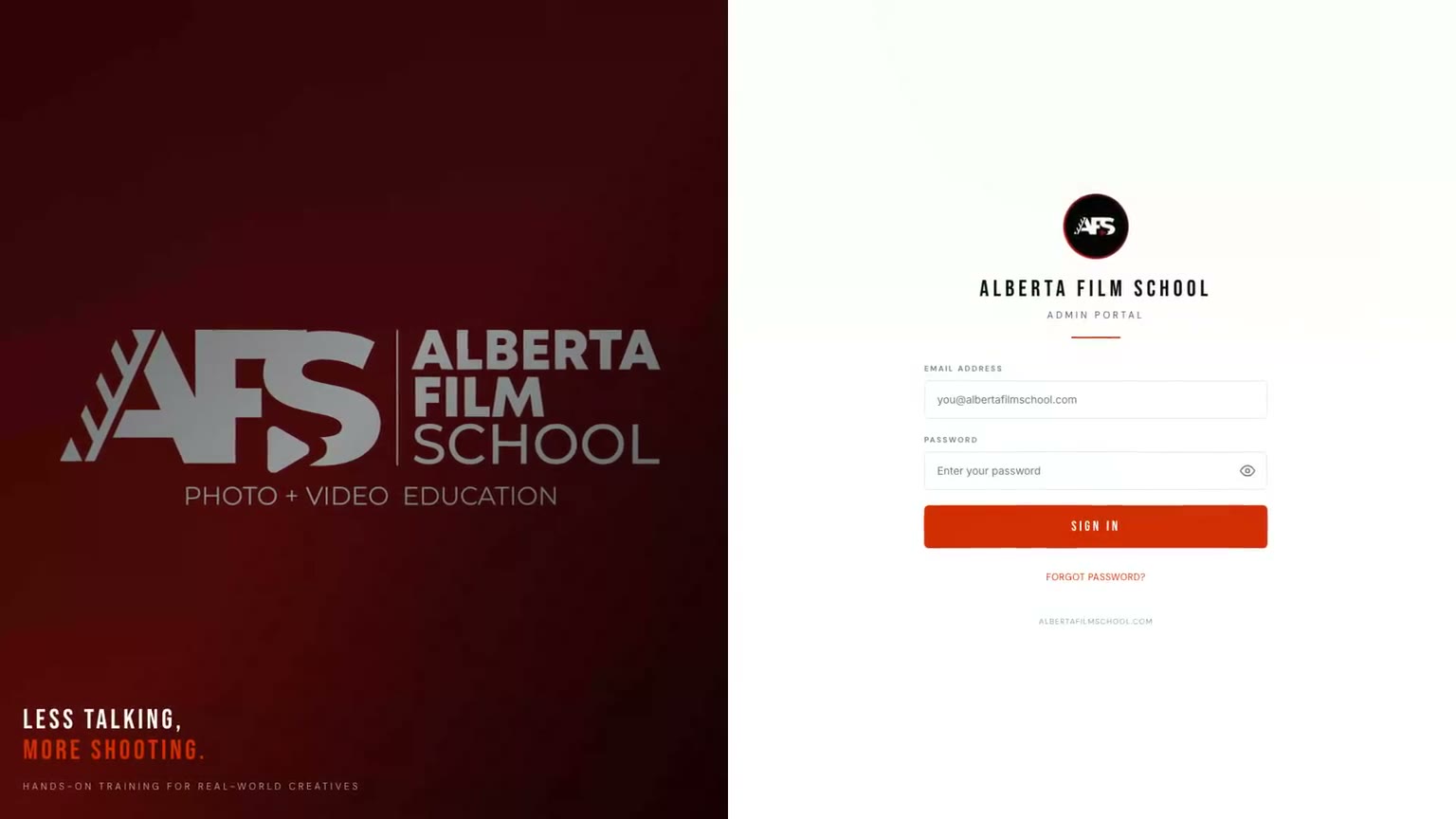 Alberta Film School — school platform
