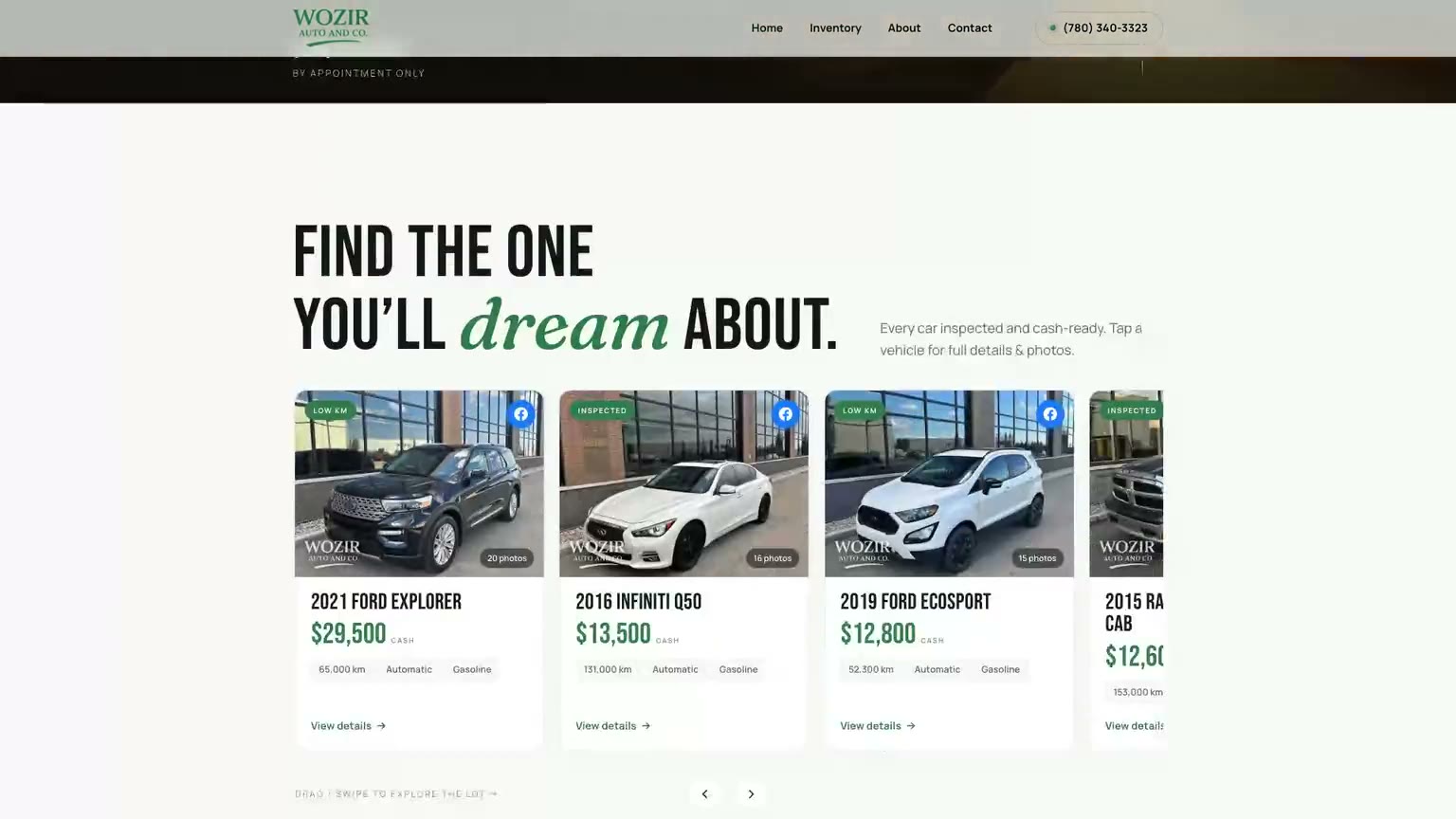 Wozir Auto & Co — dealership system